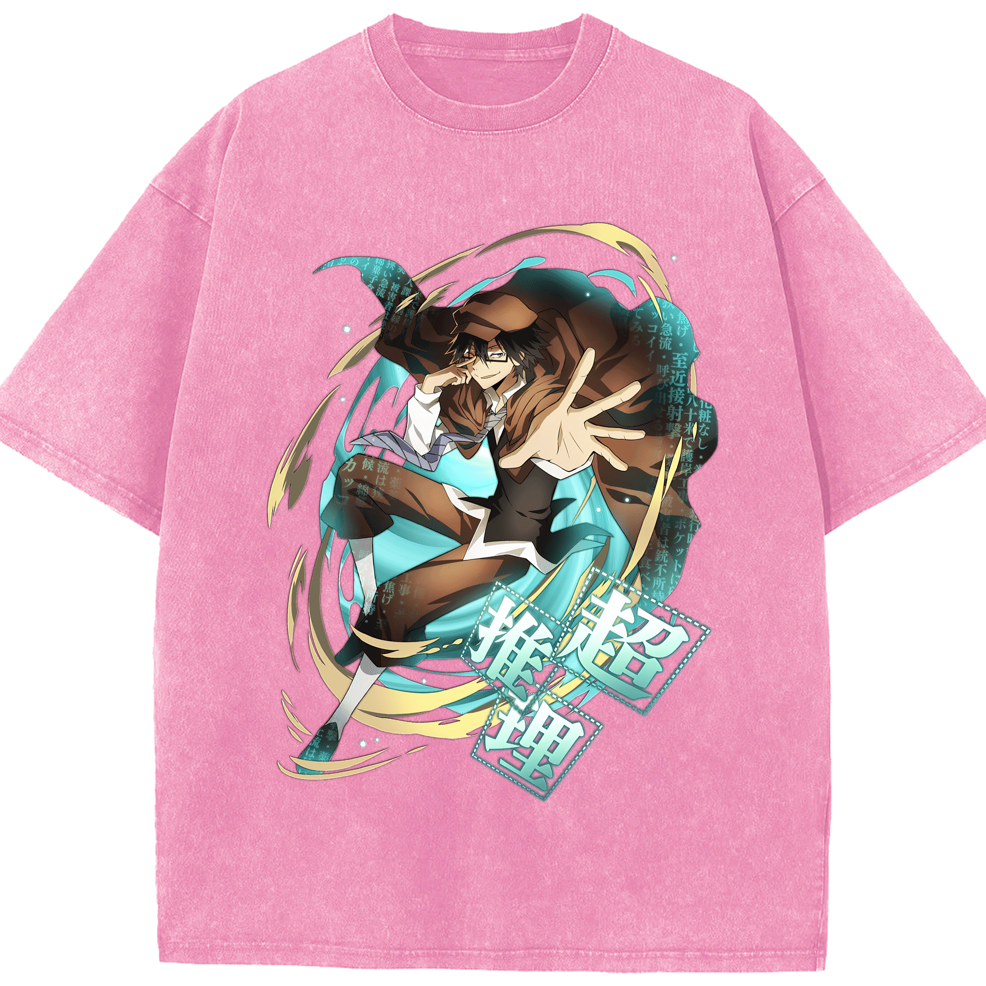（画像用） 文豪ストレイドッグス Bungo Stray Dogs 綿100% ヴィンテージ風 半袖Tシャツ（フロントプリント）